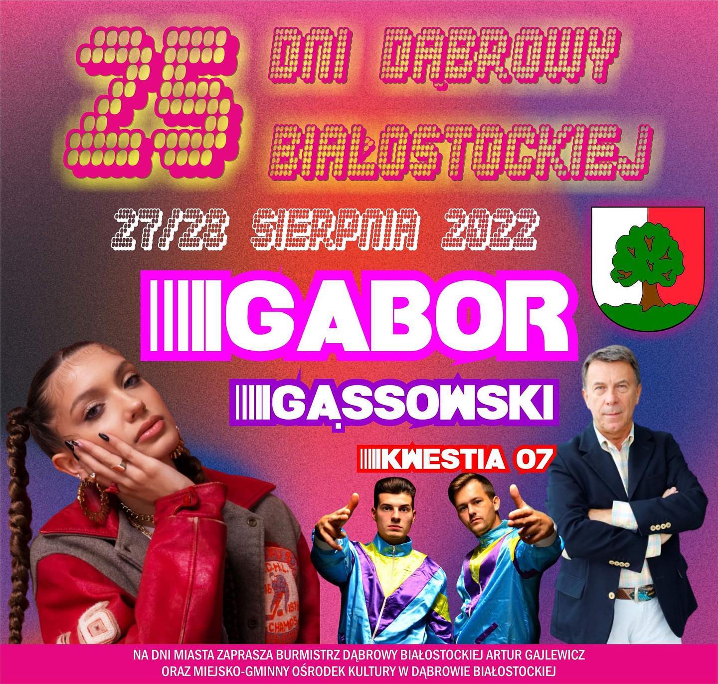 plakat informacyjny_Dni Dąbrowy Białostockiej 2022