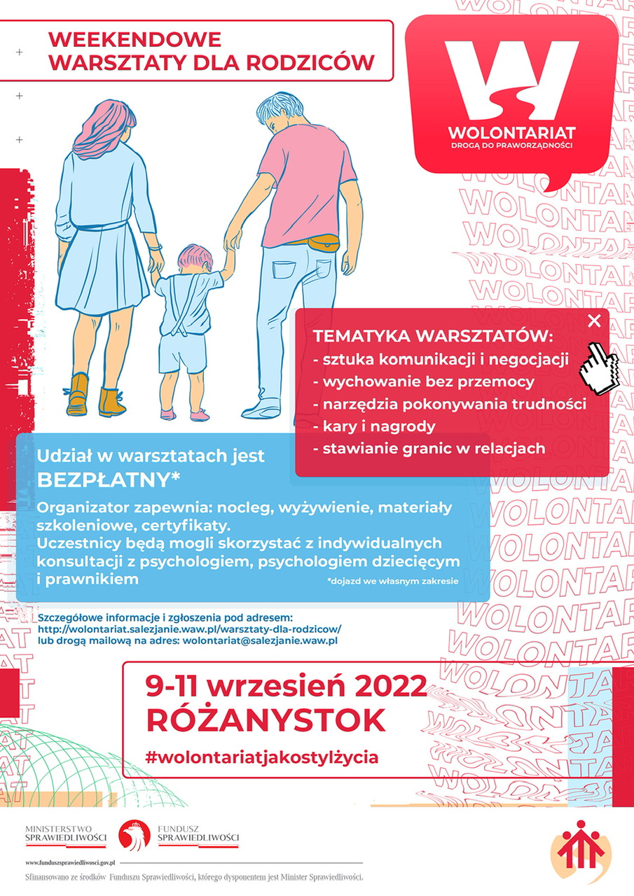 plakat informacyjny_Weekendowe warsztaty dla rodziców