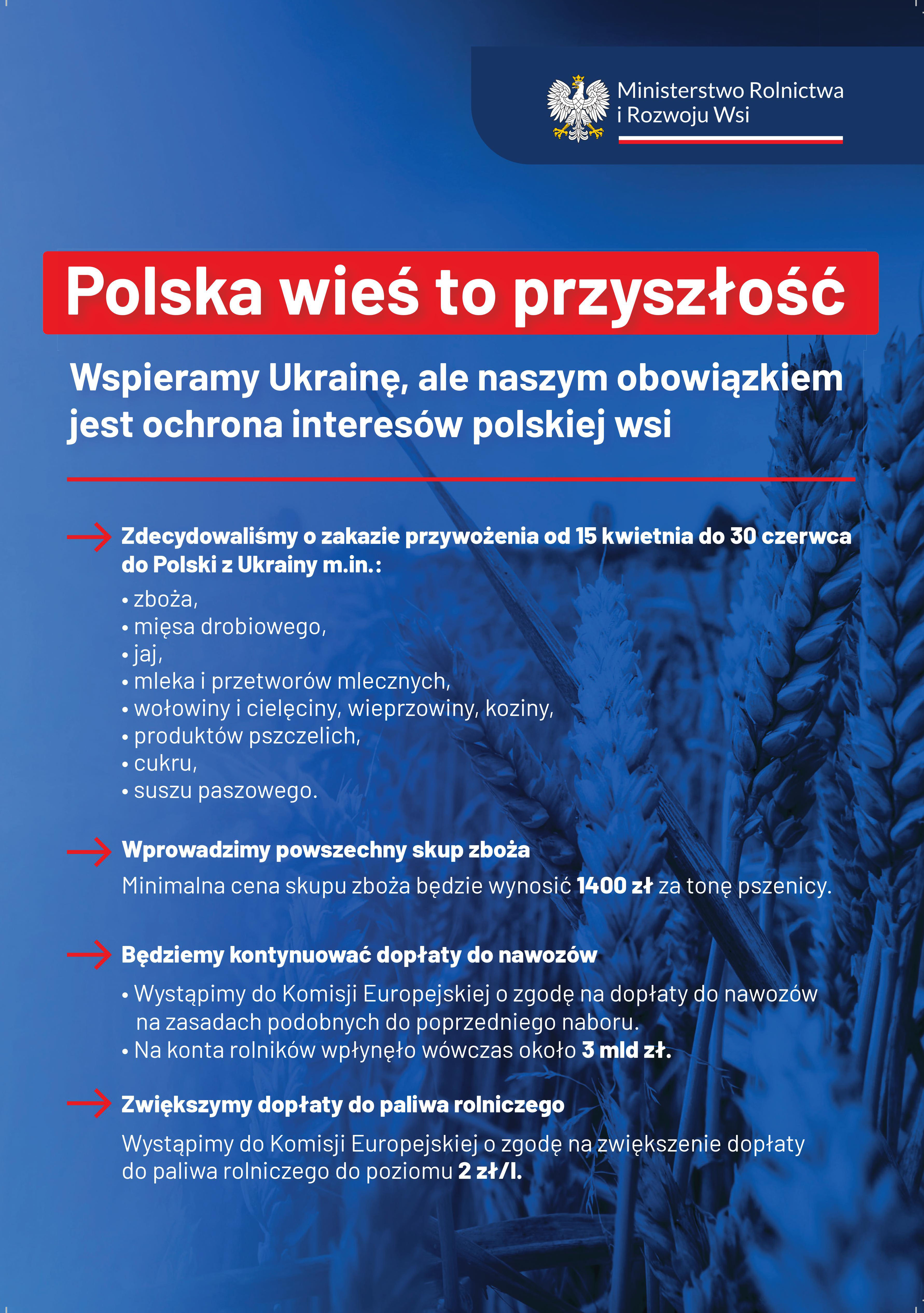 plakat informacyjny_Polska Wieś to Przyszłość