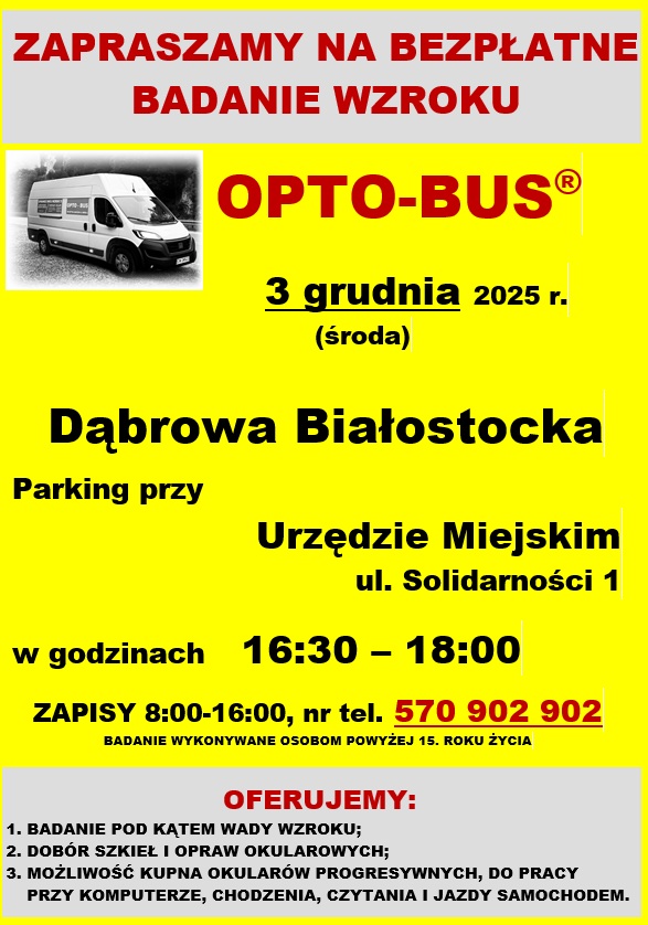 INFOGRAFIKA_ZAPRASZAMY NA BEZPŁATNE BADANIE WZROKU
