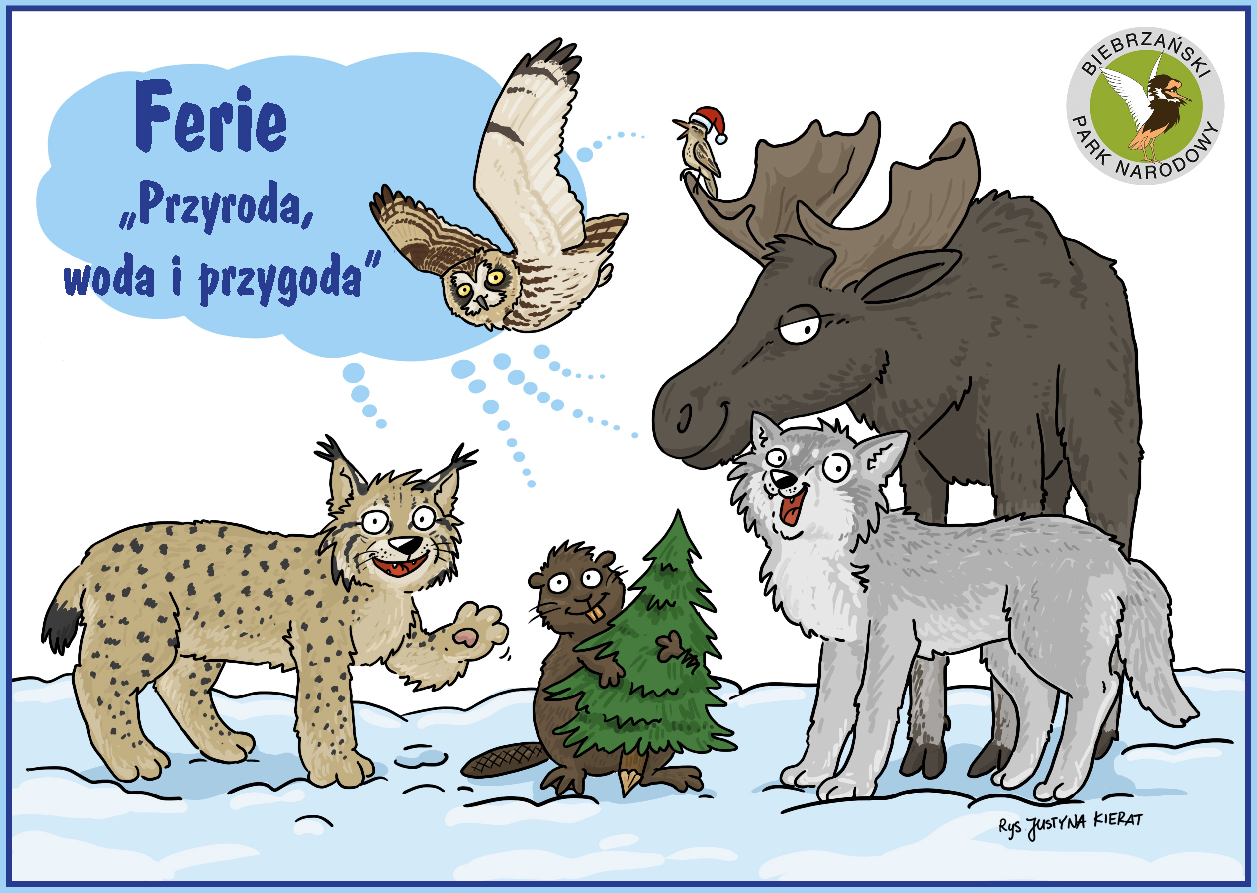 INFOGRAFIKA_Biebrzański Park Narodowy zaprasza dzieci z opiekunami na ferie &bdquo;Przyroda, woda i przygoda&rdquo;