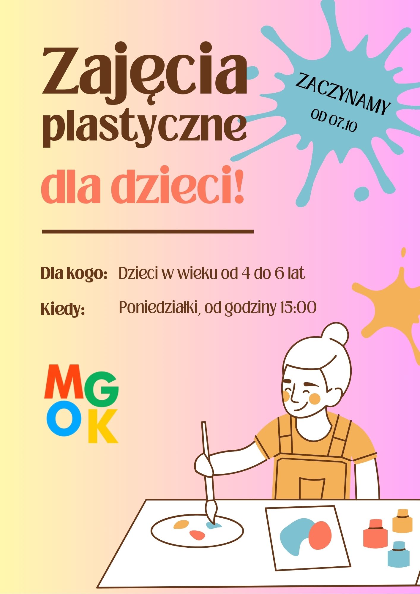 INFOGRAFIKA _ZAJĘCIA PLASTYCZNE DLA DZIECI